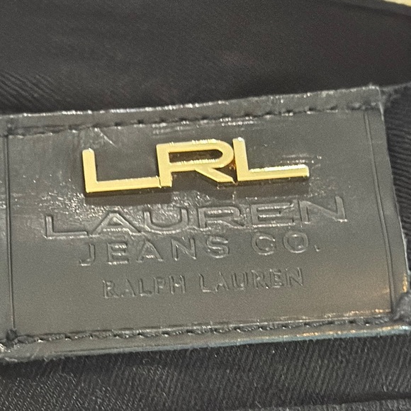 Ralph Lauren Black and Gold Straight Jeans - Picture 6 of 8